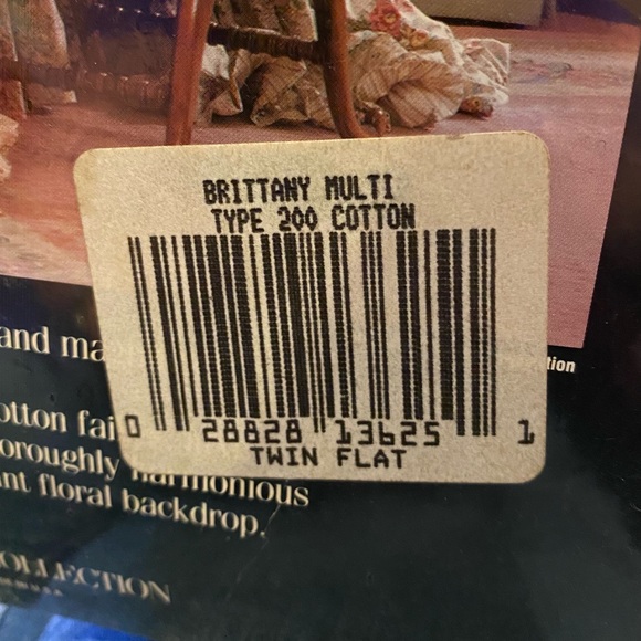 NEW RARE Vintage Ralph Lauren Brittany Multi Floral Twin Flat SHEET Cottagcore - Picture 7 of 7